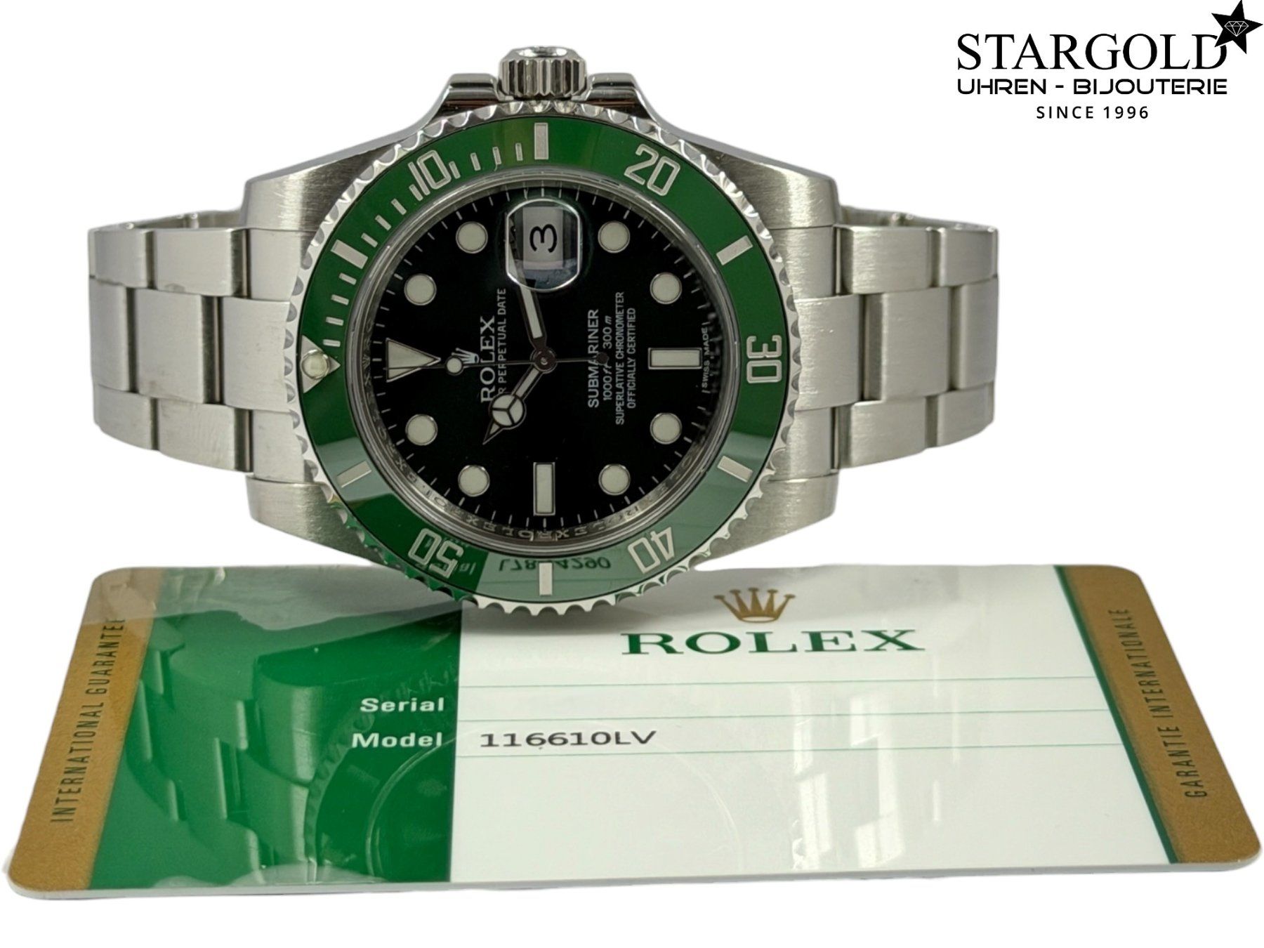 Rolex Uhren: Rolex Submariner Date "Hulk" - 116610LV – Gebraucht aus Zürich von Stargold-Uhren 2