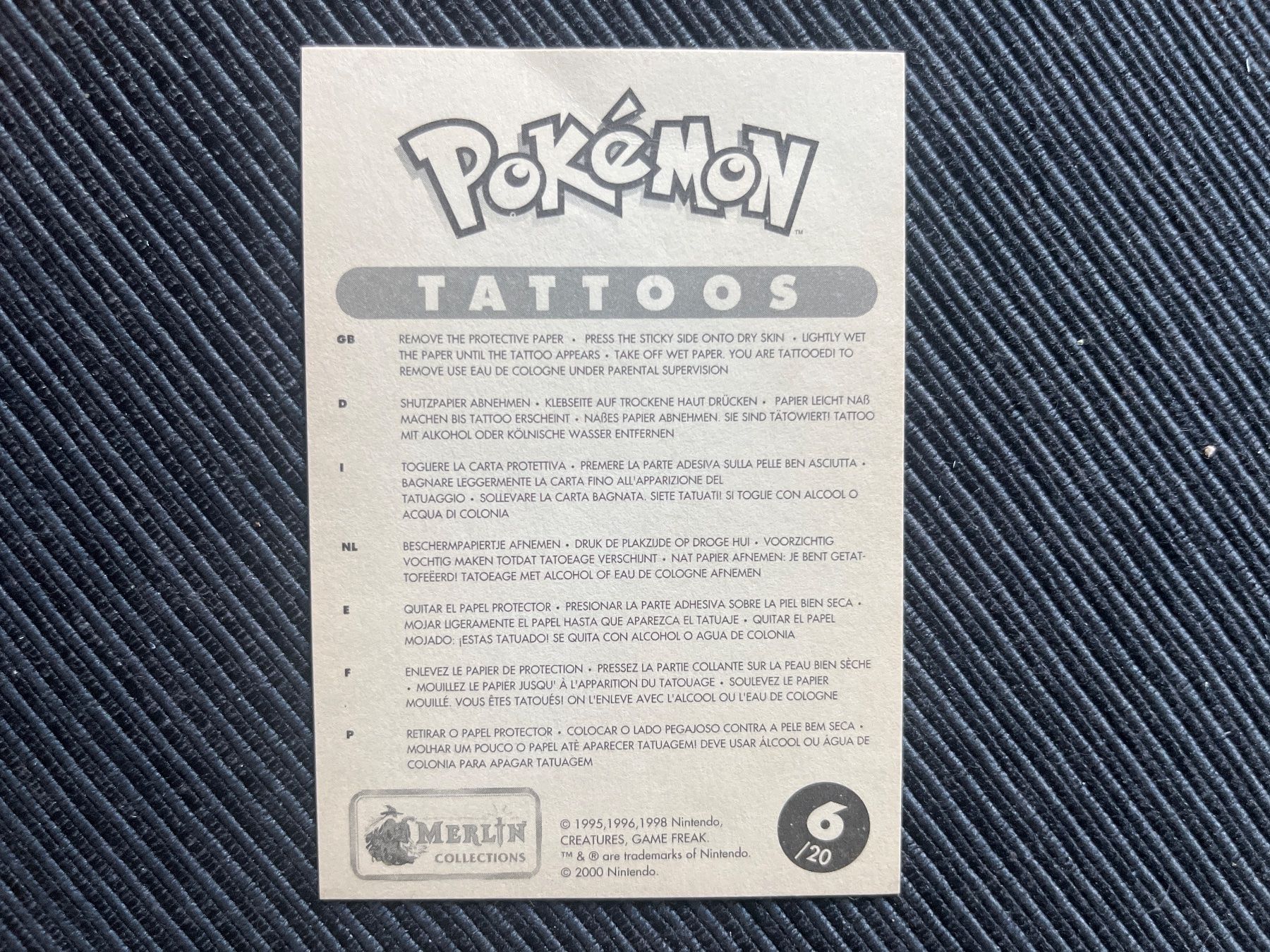 Pokémon Carte collezionabili: Pokemon Gengar Blastoise Merlin Tattoos – Usato da Wabern venduto da Collectfun 1