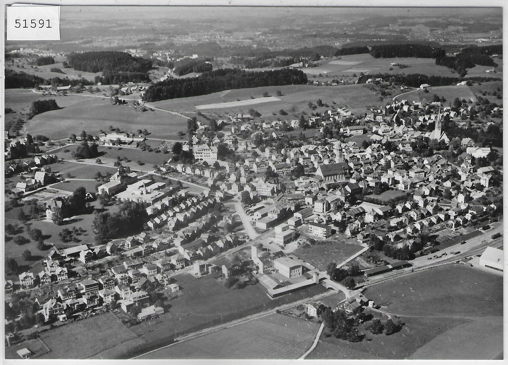 Cartoline postali: Flugaufnahme Degersheim SG – Usato da Ettingen venduto da Kartenplanet