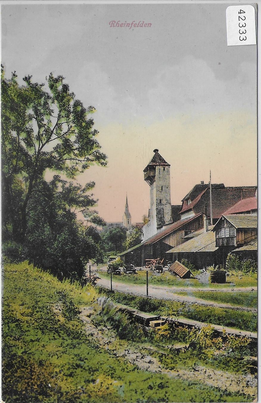 Cartoline postali: Rheinfelden - Am Rande der Stadt - Litho – Usato da Ettingen venduto da Kartenplanet