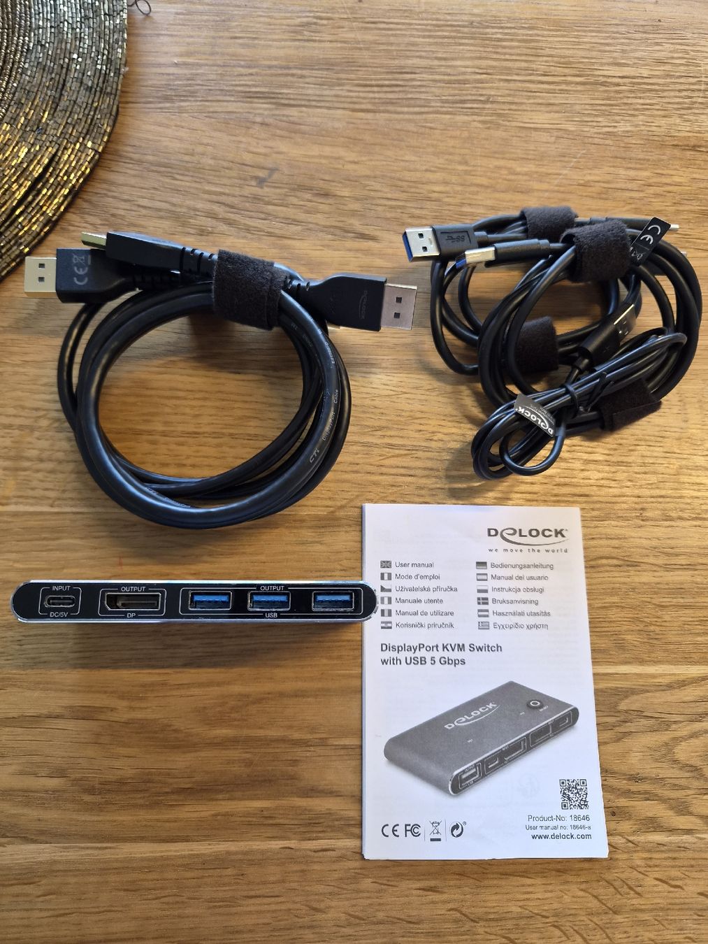 Hub & Switch: Delock DisplayPort KVM Switch 8K 30Hz mit USB 5 Gbps + DP – Nuovo (secondo la descrizione) da Sulgen venduto da Rayx1 1