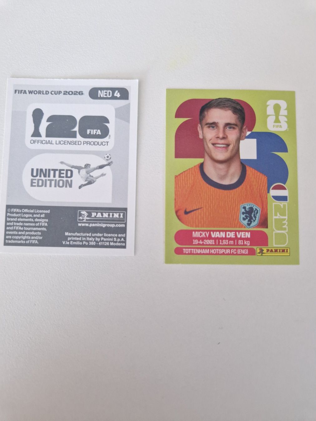 Panini Sammelbilder & Trading cards: Panini Sticker NED4 – Neu (gemäss Beschreibung) aus Stüsslingen von white_angel86