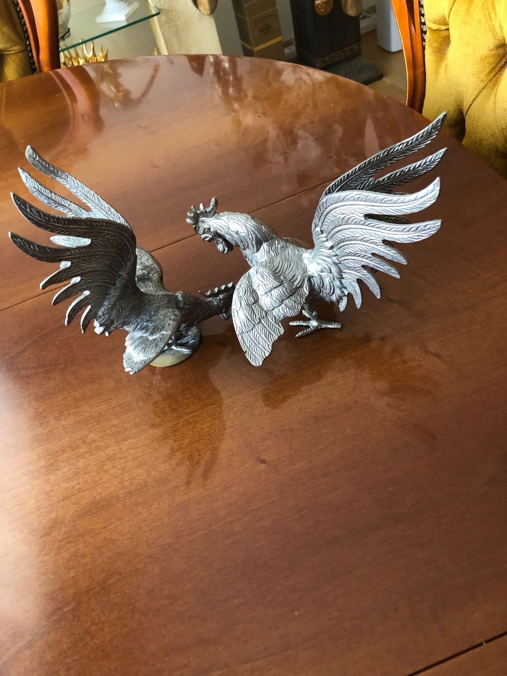 Figurines: 2Wunderschöne Pärchen Hahns – D'occasion à Basel par Ivana_4 5
