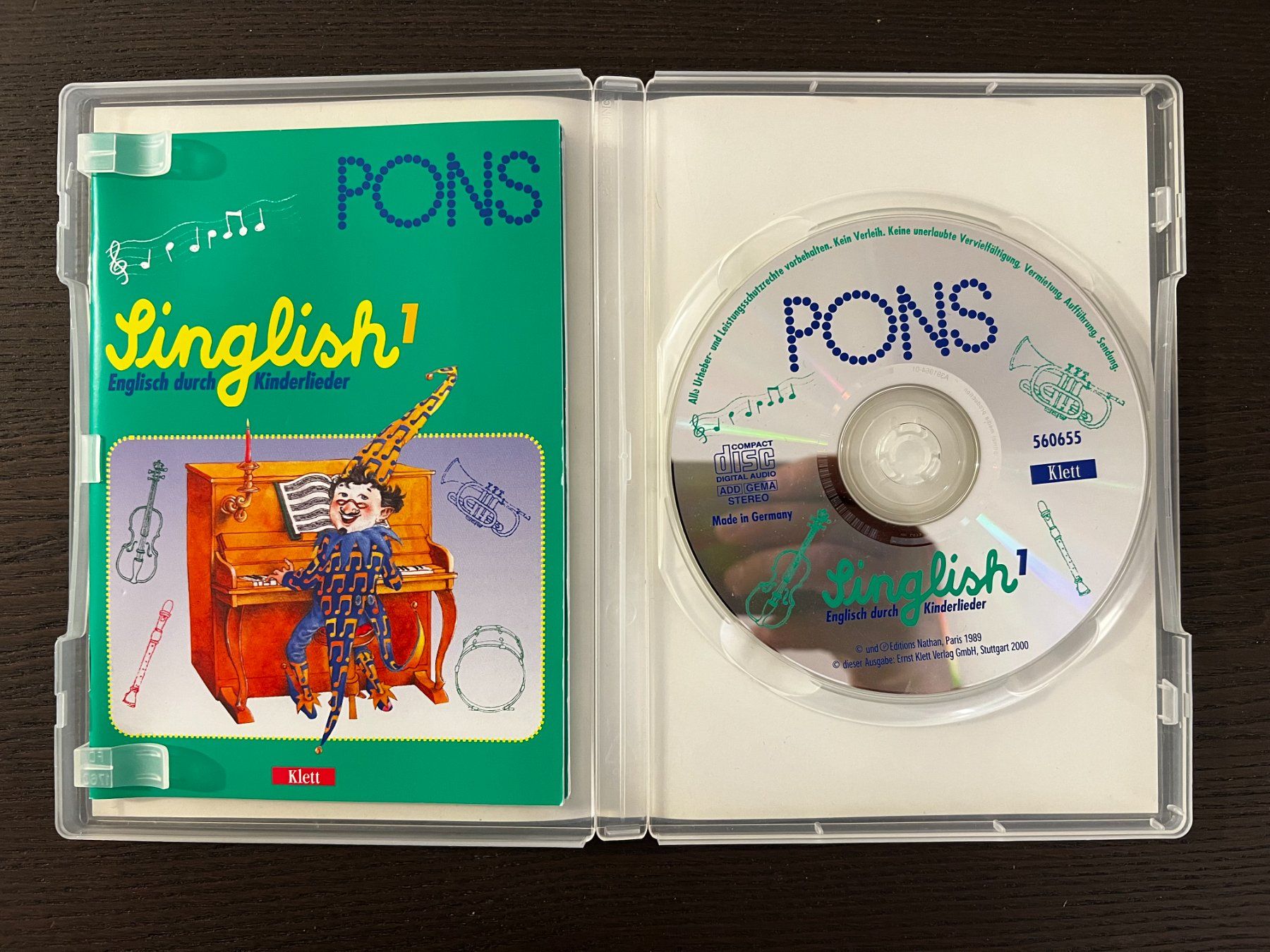 Audiolibri: PONS Englisch durch Kinderlider Audio CD + Textheft 16 Seite – Usato da Zürich venduto da F84 3