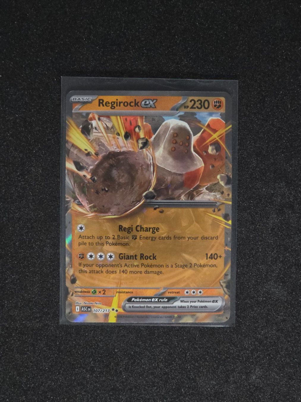 Pokémon Carte collezionabili: Regirock ex - ASC-107 – Nuovo (secondo la descrizione) da St. Gallen venduto da CardZelo