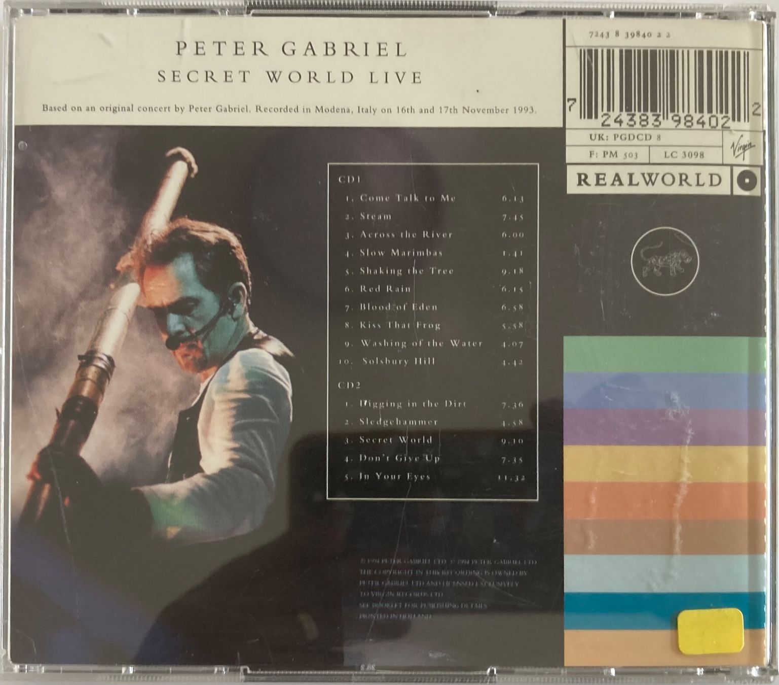 CD: GENESIS / PETER GABRIEL - SECRET WORLD LIVE – Usato da Poliez-Pittet venduto da Newtown-Records 1