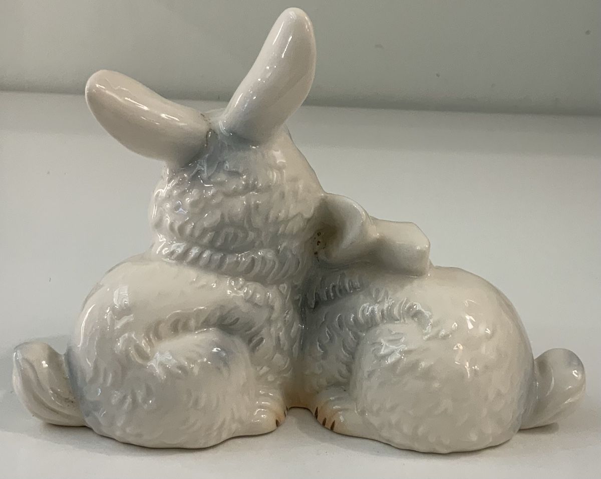 Statuette: Duo de lapin blanc by Goebel – Usato da rolle venduto da Tontonjulot 1