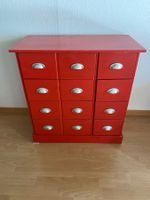 Meuble commode rouge