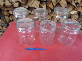 4 x Helvetia  2 x Revorm Einmachgläser