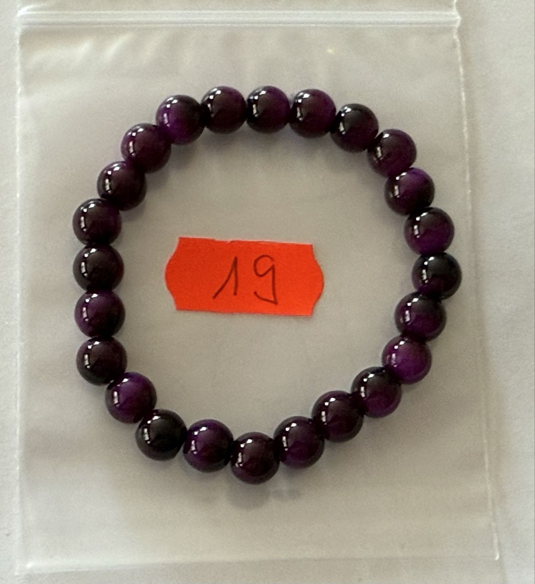 Bracciali & Braccialetti: 1 Stück Lila  Edelsteinarmband, elastisch. – Usato da Rheinfelden venduto da Gazzi