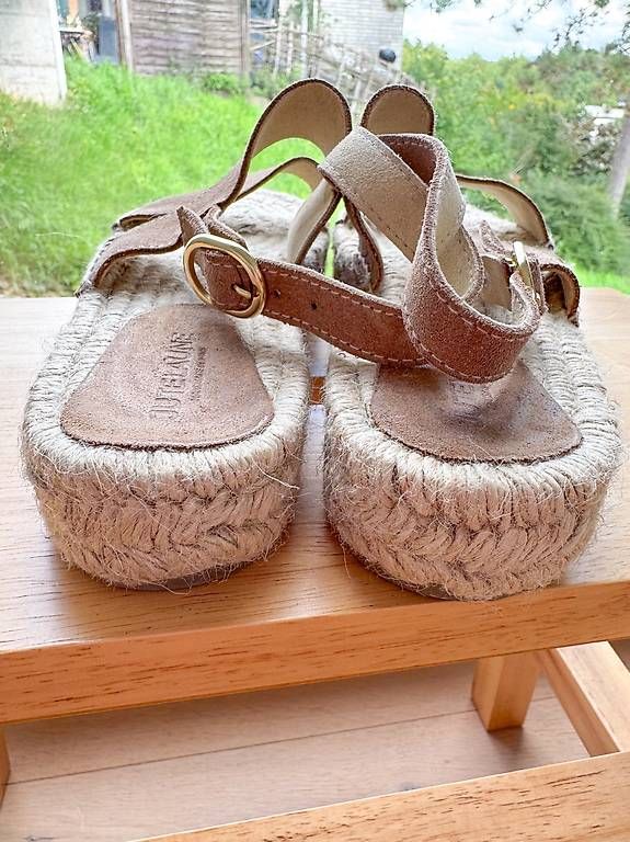 Damenschuhe: JUTELAUNE Sandalen handcrafted taupe Gr. 40 – Gebraucht aus Biberstein von evolution89 4