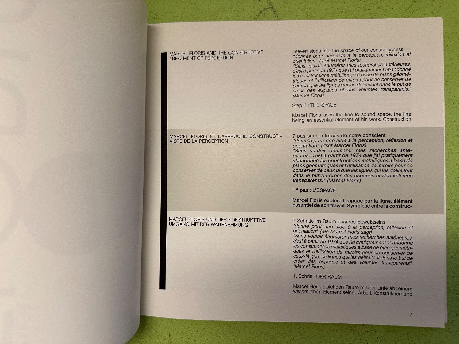 Libri: Marcel Floris. galerie lahumière 1990 – Usato da Zürich venduto da allp 2