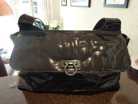 Tasche Salvatore Ferragamo Gancini Lackleder - Neu!