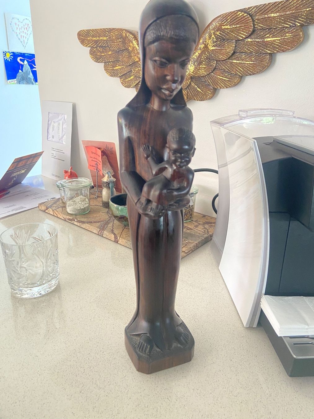 Skulpturen & Statuen: holz figur afrikanisch wunderschön verarbeitet mutter & kind – Gebraucht aus Gipf-Oberfrick von Iberico 8