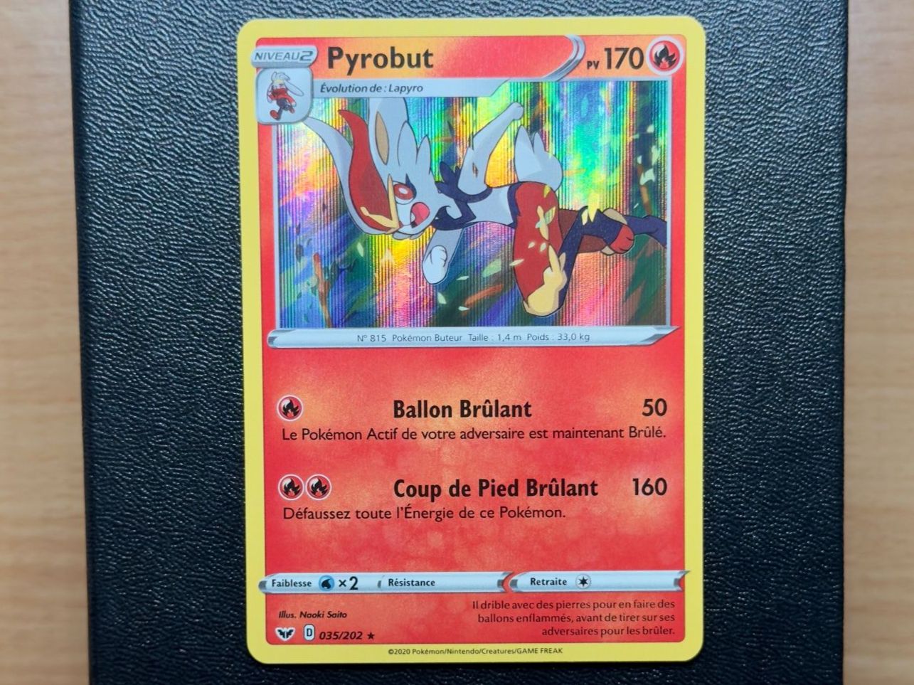 Pokémon Carte collezionabili: Pyrobut HOLO (035/202) - Épée et bouclier - SSH FR – Usato da Chézard-St-Martin venduto da Kro_Cards