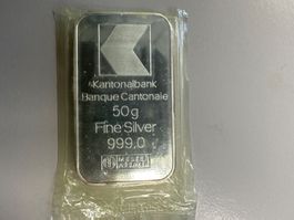 50g Silberbarren  Kantonalbank