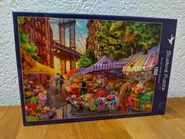 1000er Puzzle, Bluebird, Blumenmarkt Brooklyn