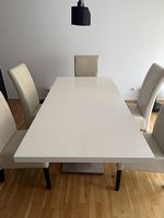 Esstisch weiss Hochglanz 180 × 90 cm  gratis abzugeben