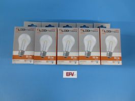 LED SET warmweiss 5 Stk E27 Fassung Party Licht Lichterkette