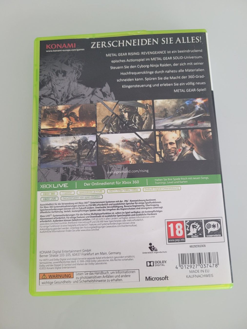 Giochi: Metalgear Rising (XBox 360) – Usato da Uezwil venduto da -Retrogames- 2