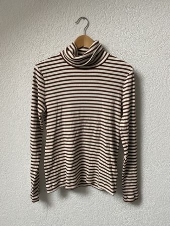 GANT Rollkragenshirt, gestreift, Gr. L -