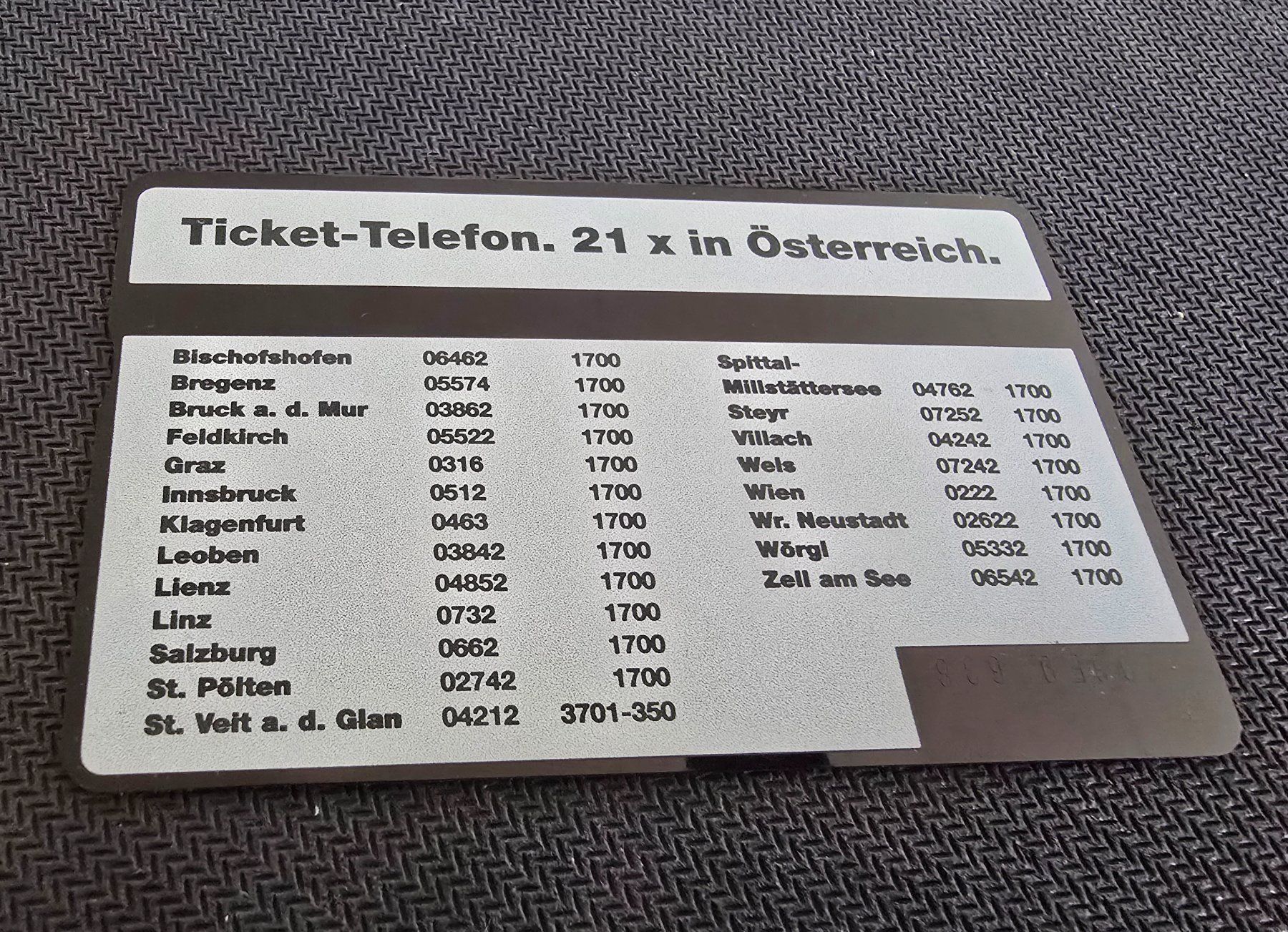 Schede telefoniche: Carte Autriche – Usato da Petit-Lancy venduto da Minnie26 1