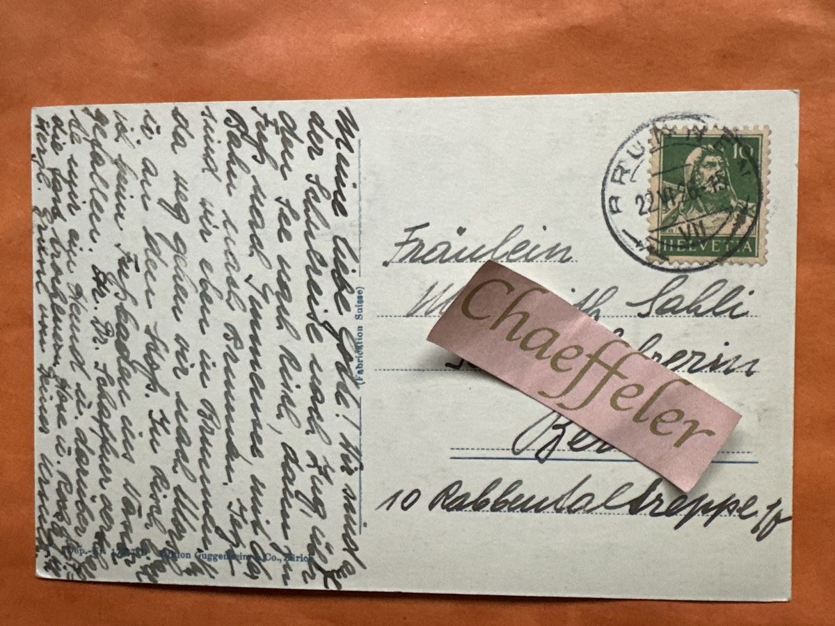 Cartoline postali: 1916 Seelisberg, Schweiz – Usato da Zürich venduto da Chaeffeler 1