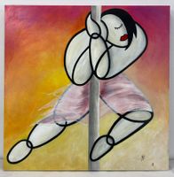 Abstrakte figurative Komposition an Stange – jaB/gaB, 2014