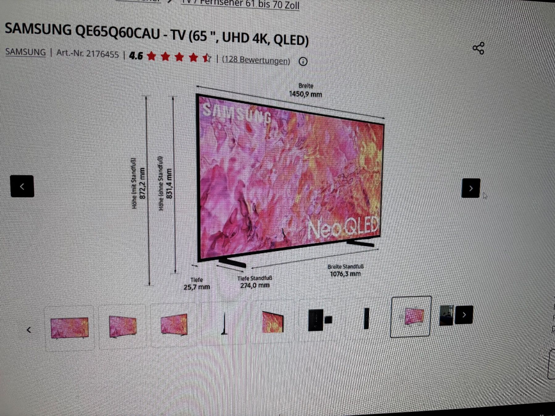 Samsung Televisori: Samsung TV 65 Zoll – Usato da Biel/Bienne venduto da Seal1311 2