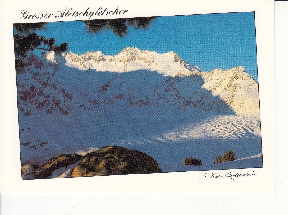 Cartoline postali: Grosser Aletschgletscher um 1990 – Usato da Bürglen TG venduto da StampGraf