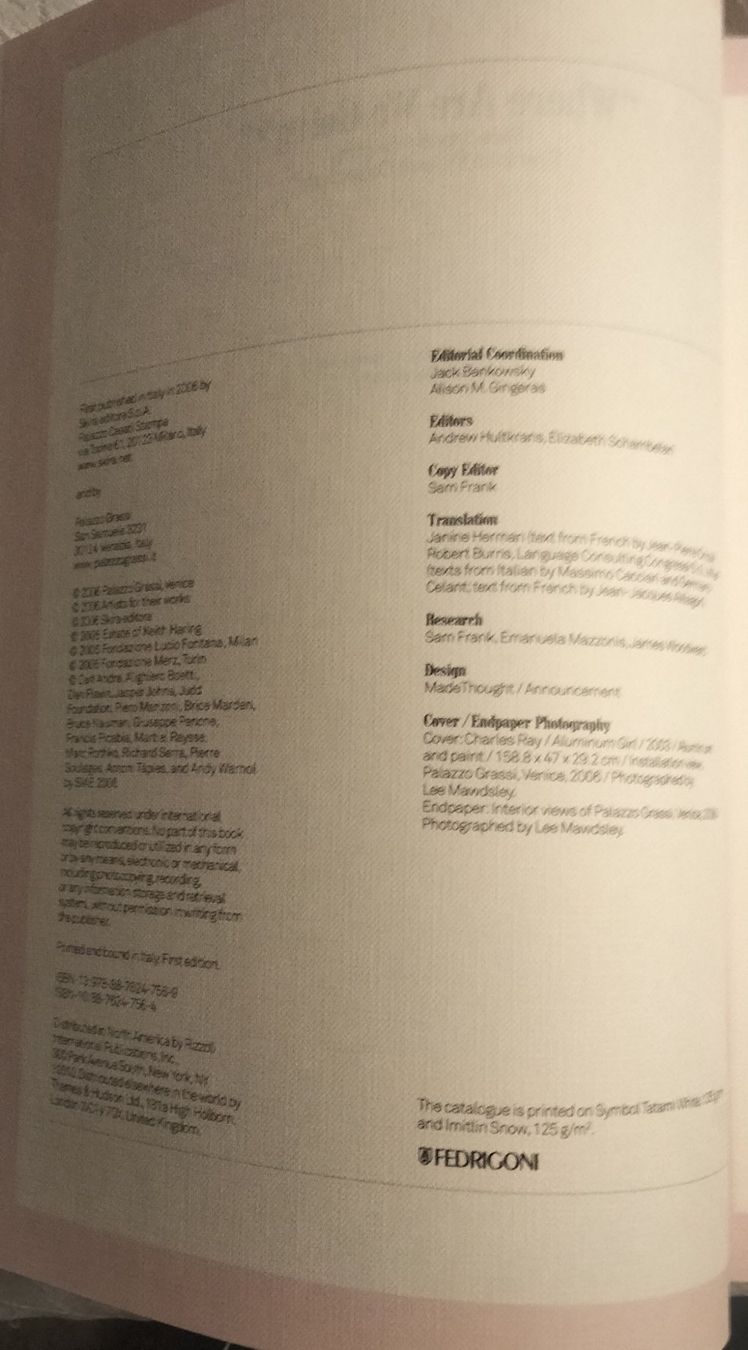 Bücher: "Where Are We Going?"  Palazzo Grassi Kunstbuch – Neu (gemäss Beschreibung) aus Niederglatt ZH von Siegfried67 3