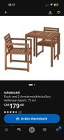NÄMMARÖ IKEA Gartentisch/Stuhl Set Holz Top Zustand