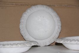 Gipsteller ( 3 Stk ) mit Ornament, von Franco Annoni