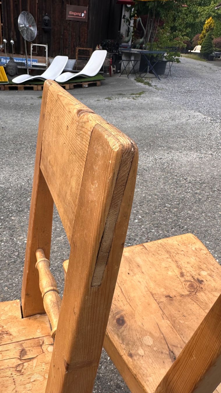 Sedie: 2x Holzstühle Vintage rustikall, unikat – Usato da Otelfingen venduto da Yossi-68 3