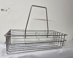 Metall Flaschen Korb Chrom für Küche Nr. 24