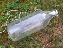alte Köderfischflasche 🇨🇭 Glas Reuse