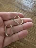 Elegante goldfarbige Ohrringe von Manor, neu!