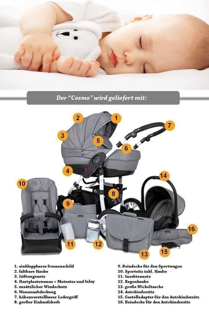 Kinderwagen: 16-teiliges Buggy Kinderwagen Autokindersitz allin – Neu und originalverpackt aus Wallenwil von toesstal-vertrieb 2
