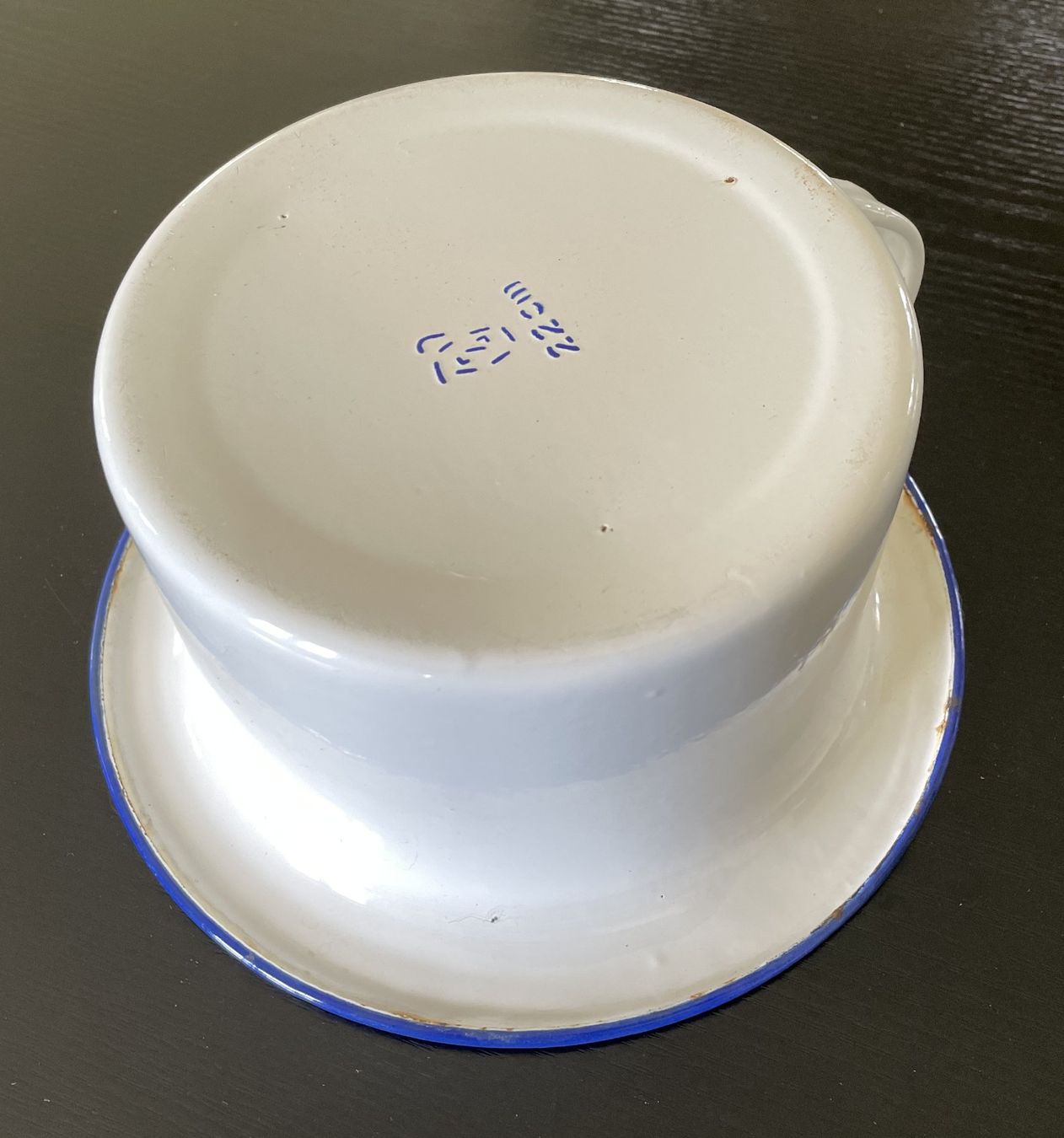 Casseroles: Nachttopf Topf emailliert weiss Deko Geschenk Nostalgie – D'occasion à Oftringen par allesmeins 6