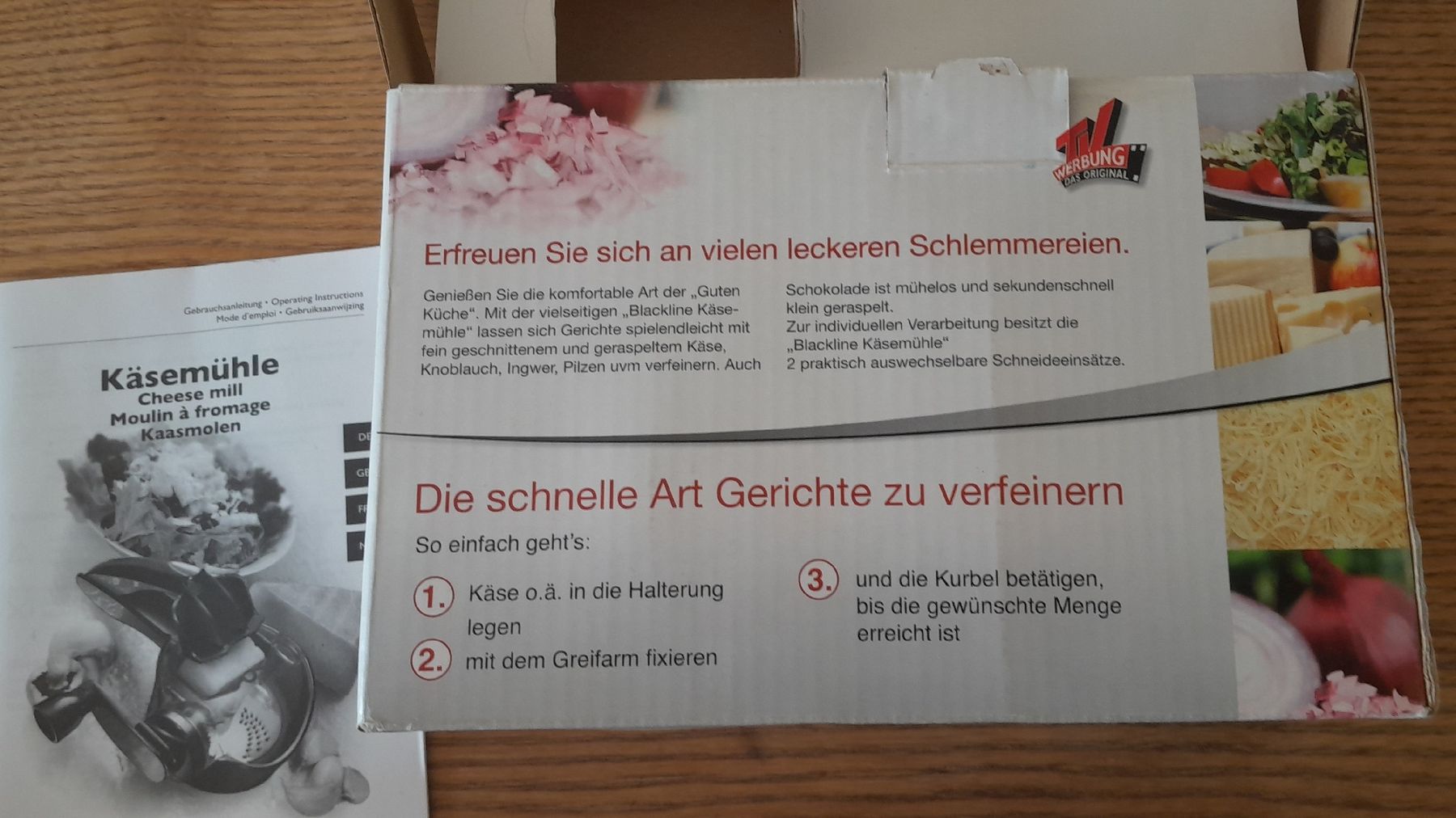 Küchengeräte: BLACKLINE Käsereibe neu & originalverpackt – Neu und originalverpackt aus Adlikon b. Andelfingen von Kraemse 4
