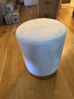 2 Samt-Hocker – Neu