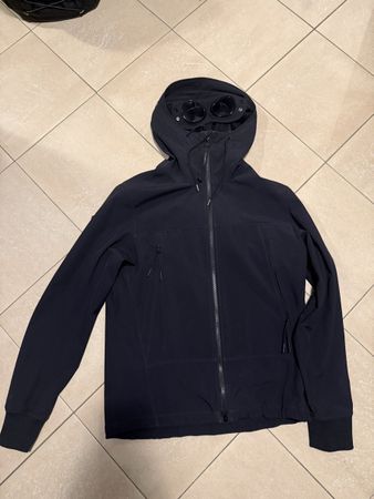 Veste C.P. Company Goggle Jacket noire taille 48 usagé