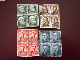 Pro Juventute  1942 Serie Viererblock  ** (4010)