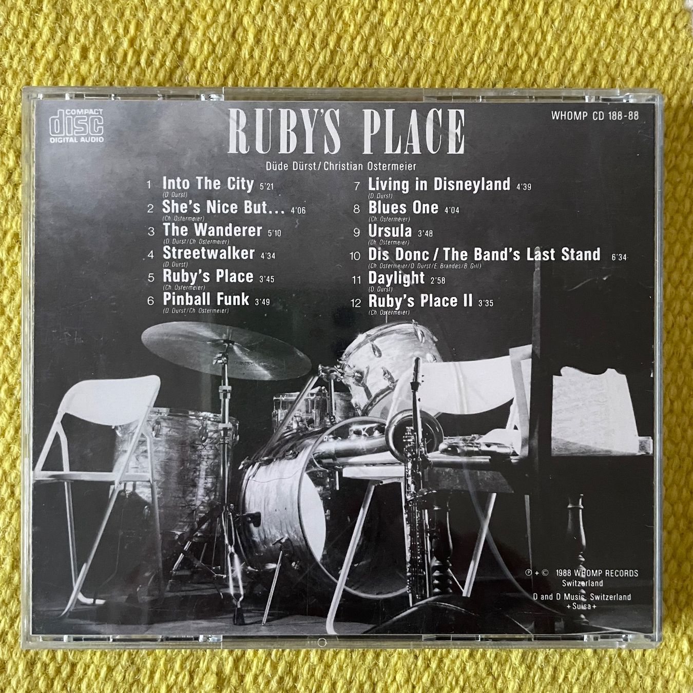 CD: DÜDE DÜRST/CHRISTIAN OSTERMEIER-RUBY‘S PLACE – Usato da Rorschacherberg venduto da CD-Roli 1