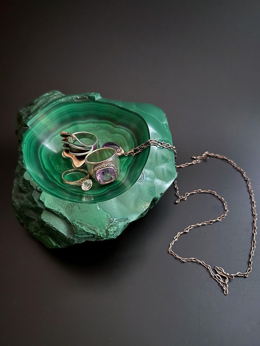 Mineralien & Heilsteine: Malachit Schale - Vide Poche – Gebraucht aus Luzern von downtonabbey 3
