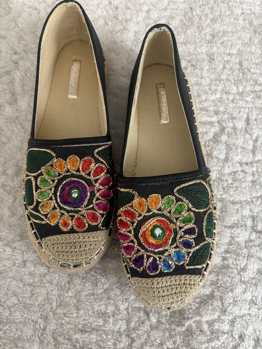 Scarpe da donna: Sommer Espadrilles, Blumendesign, Grösse 40 – Usato da Greifensee venduto da Habkern