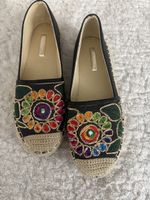 Sommer Espadrilles, Blumendesign, Grösse 40