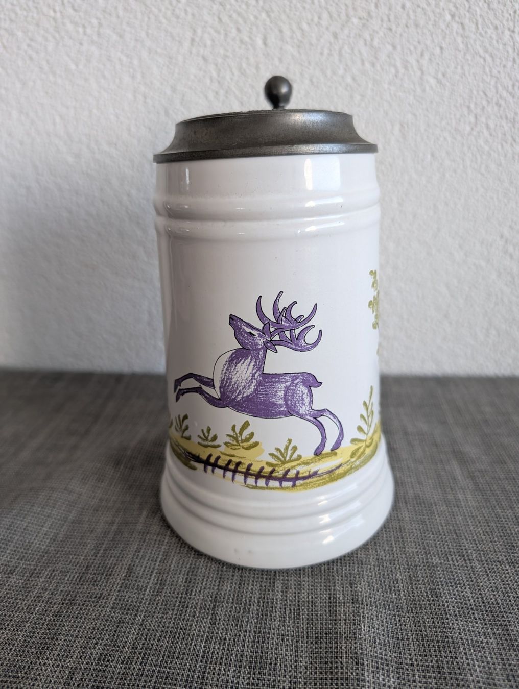 Haldengut Bicchieri: Haldengut-Bierkrug mit Zinndeckel – Usato da Bern venduto da ari_66yc