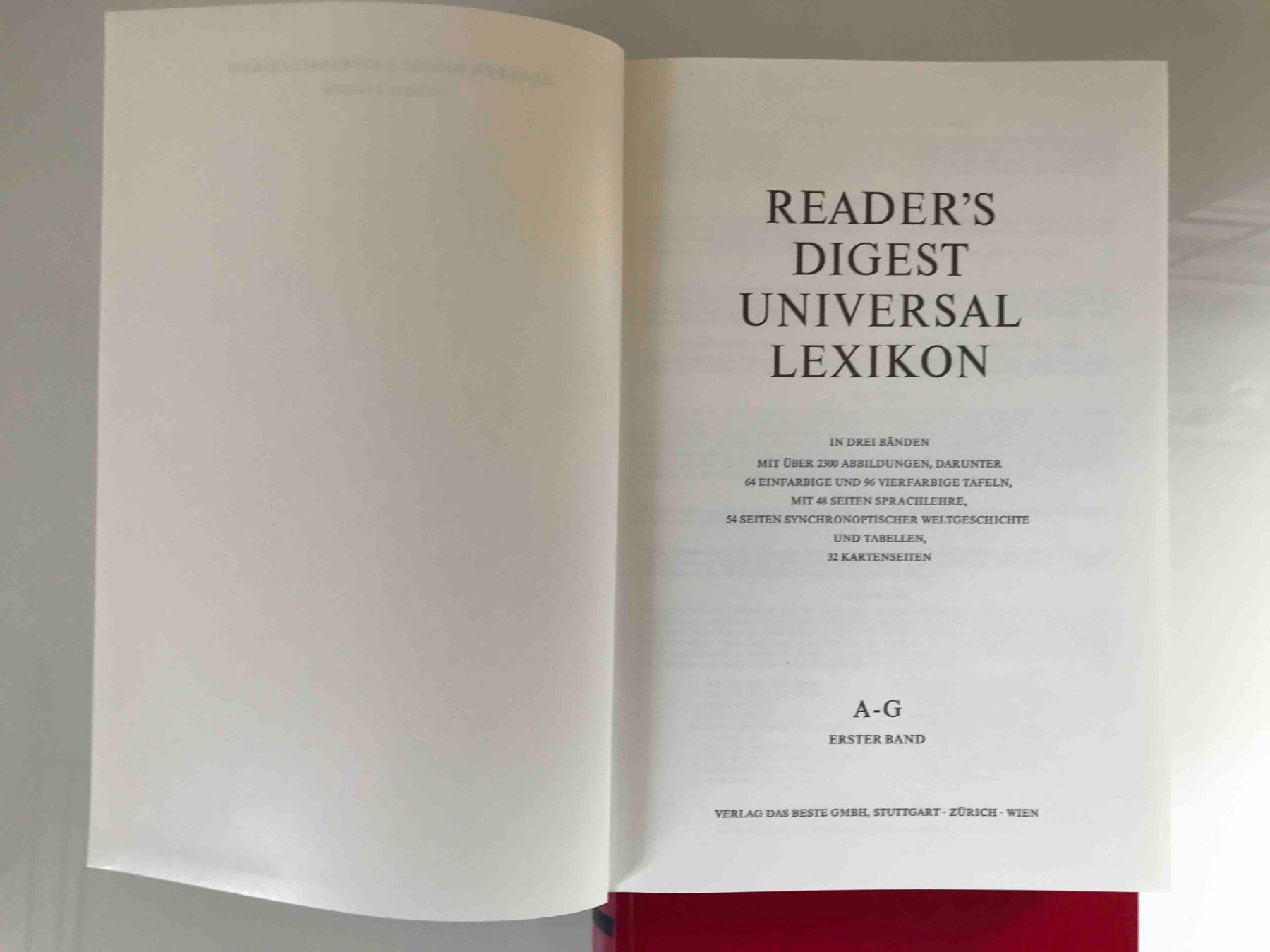 Libri: Reader's Digest Universal-Lexikon - 3 Bände – Usato da Zürich venduto da oso04 2