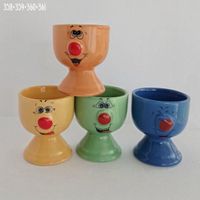 4 Funny Face Eierbecher
